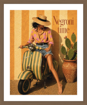 Negroni•Time – Art Print framed