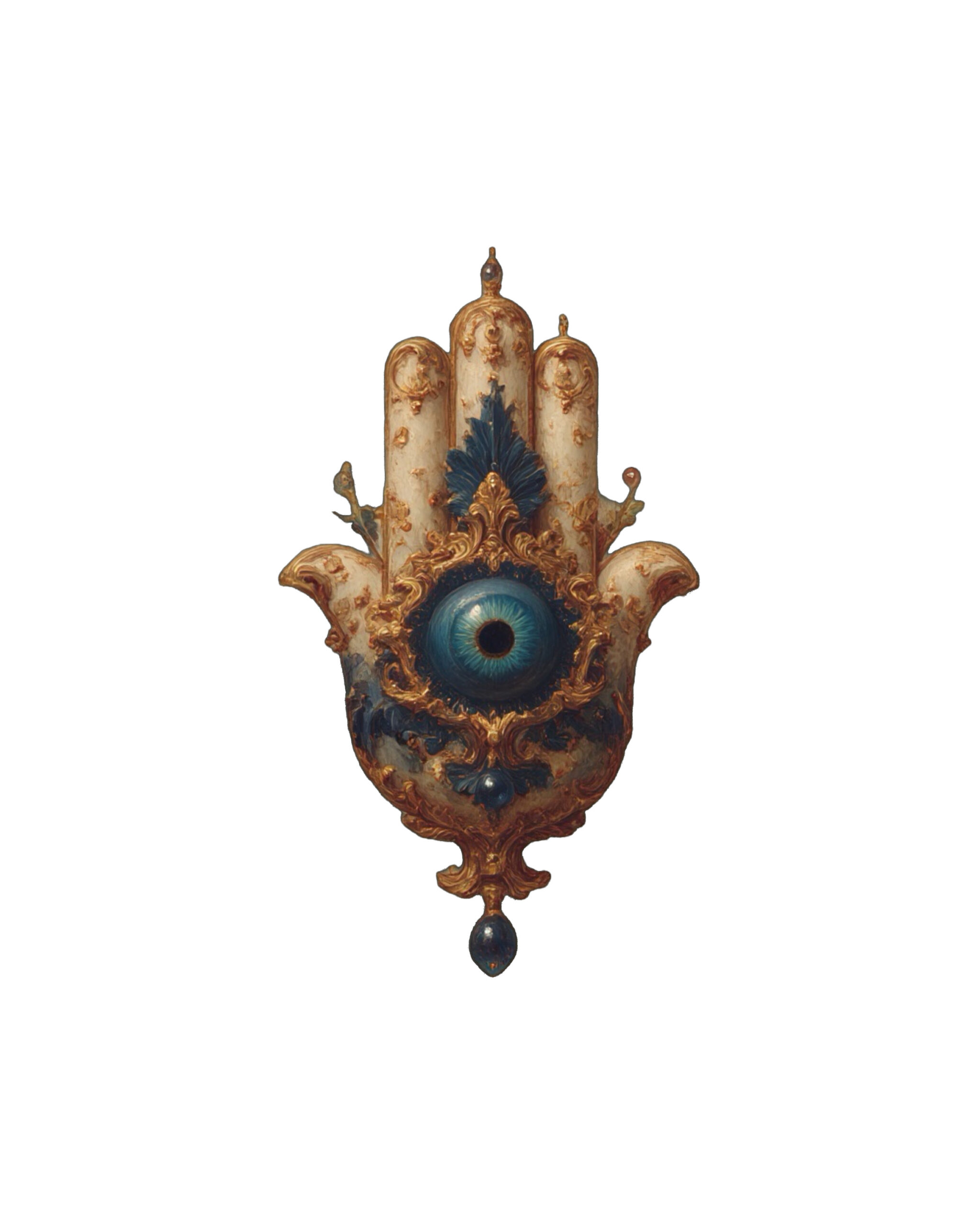 Hamsa Amulet — Snapback Cap - Image 3